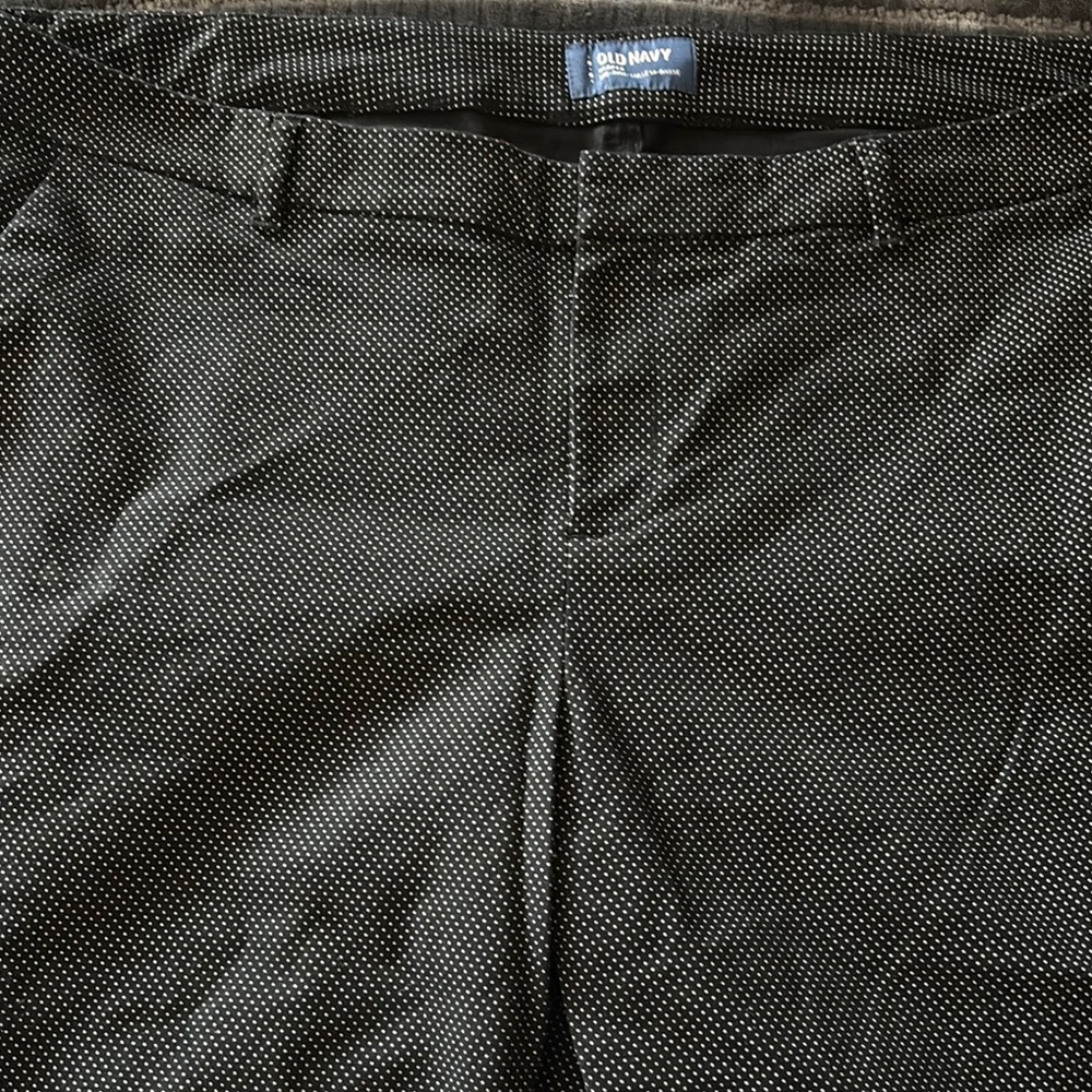 Old Navy Black and White poka dot Patterned Trousers